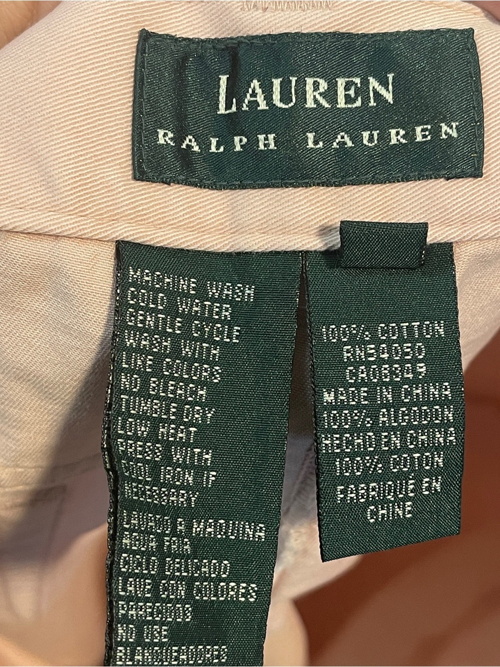 Lauren Ralph Lauren Pastel Pink Cropped Pants - Picture 7 of 8